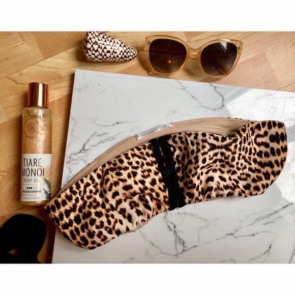 Cheetah Bandeau Bikini Top - Picture 2 of 6